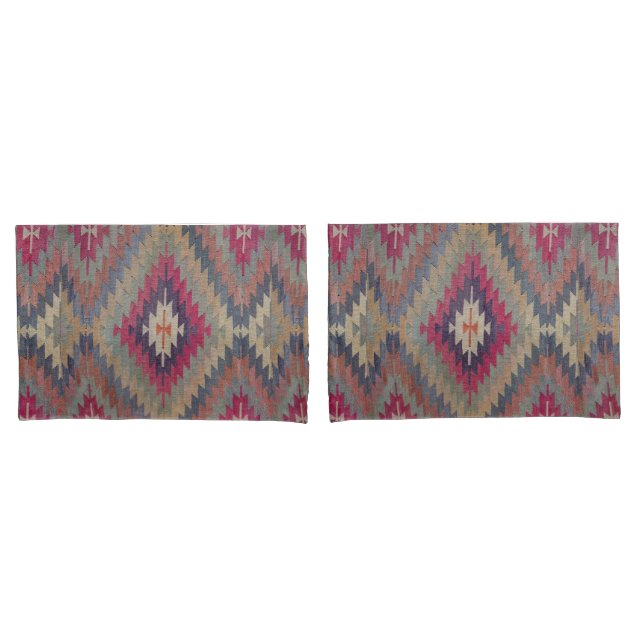 Antique Oriental Persian Turkish Kilim Rug  Pillow Case (Front-Set)