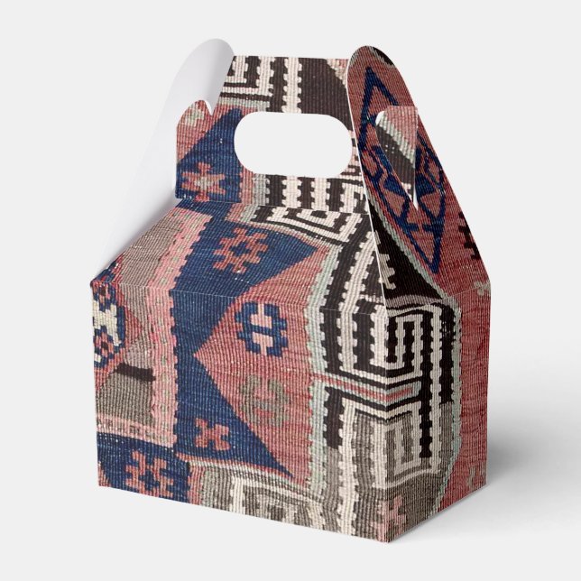 Antique Oriental Red Turkish Persian Carpet   Favor Boxes (Front Side)