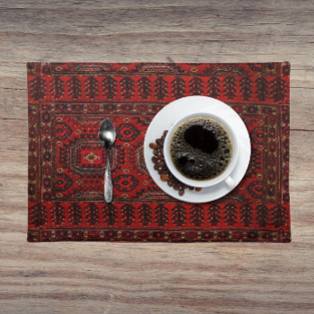 Antique Oriental Rug Design Cloth Placemat by almawad at Zazzle