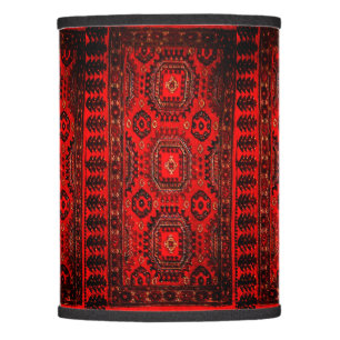 Antique Oriental rug design in red -ethnic Lamp Shade