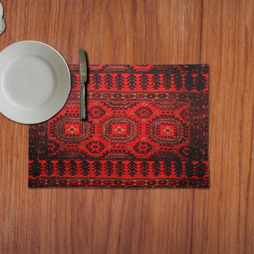 Antique Oriental rug design no2 Cloth Placemat