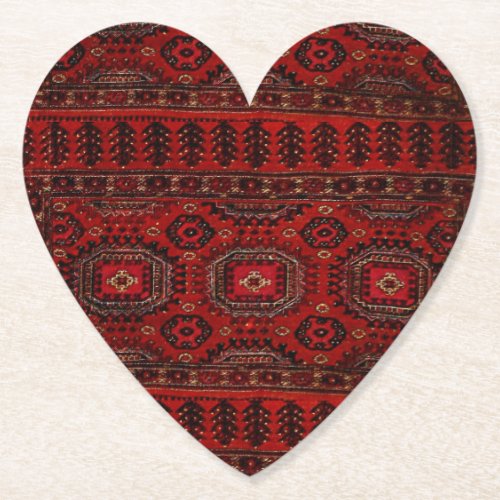 Antique Oriental rug design Paper Coaster