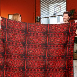 Antique Oriental rug look - reddish