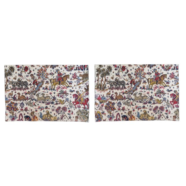 Antique Oriental Turkish Kilim Rug Pillow Case (Front-Set)