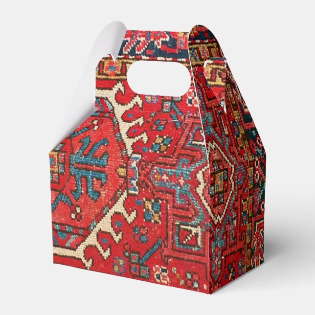 Antique Oriental Turkish Persian Carpet  Favor Boxes (Front Side)