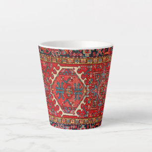 Antique Oriental Turkish Persian Carpet  Latte Mug