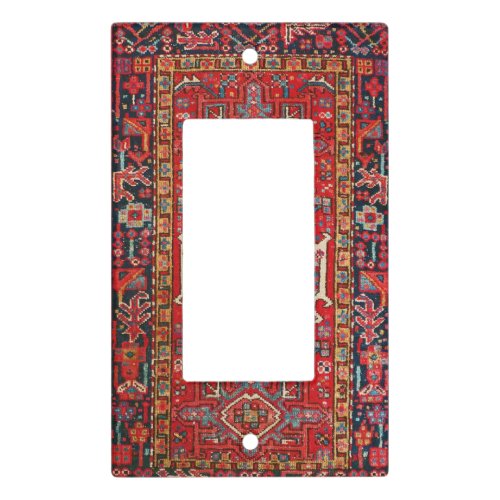 Antique Oriental Turkish Persian Carpet   Light Switch Cover