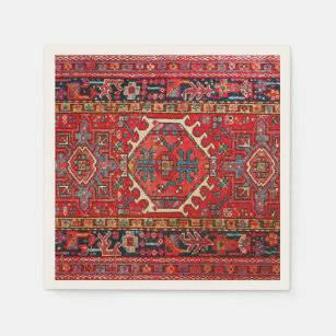 Antique Oriental Turkish Persian Carpet Napkins
