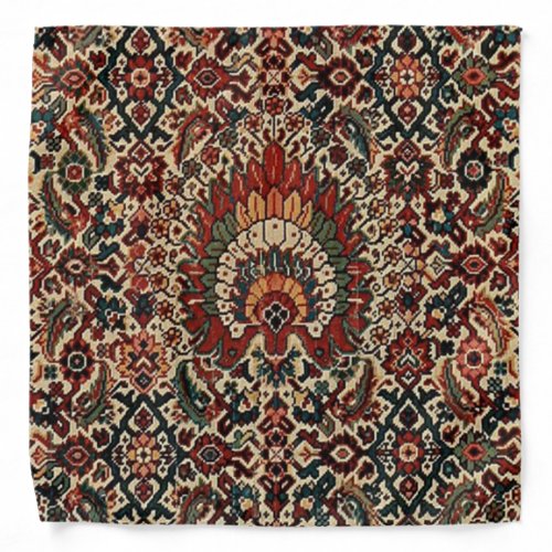 Antique Oriental Turkish Persian Carpet Rug Bandana