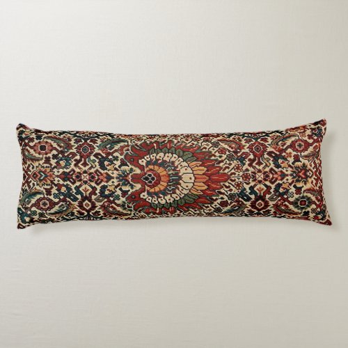 Antique Oriental Turkish Persian Carpet Rug Body Pillow