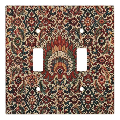 Antique Oriental Turkish Persian Carpet Rug Light Switch Cover