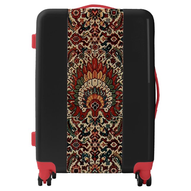 Antique Oriental Turkish Persian Carpet Rug Luggage (Front)