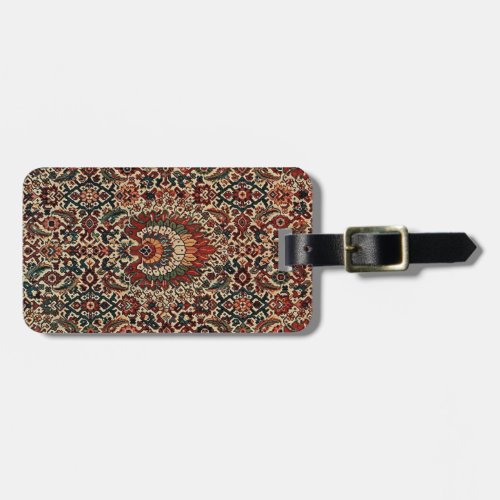 Antique Oriental Turkish Persian Carpet Rug Luggage Tag