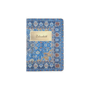 Antique Oriental Turkish Persian Carpet Rug Passport Holder