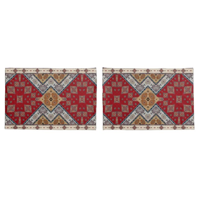 Antique Oriental Turkish Persian Carpet Rug Pillow Case (Back-Set)