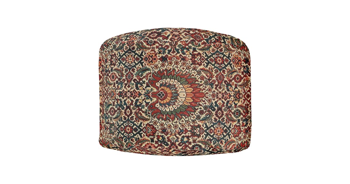 Antique Oriental Turkish Persian Carpet Rug Pouf Zazzle