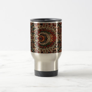 Antique Oriental Turkish Persian Carpet Rug Travel Mug