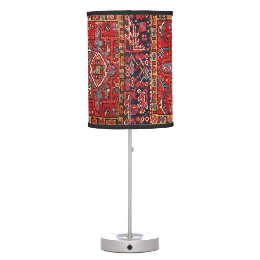 Antique Oriental Turkish Persian Carpet Table Lamp (Back)