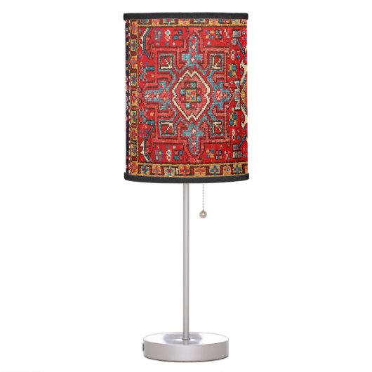Antique Oriental Turkish Persian Carpet Table Lamp (Left)