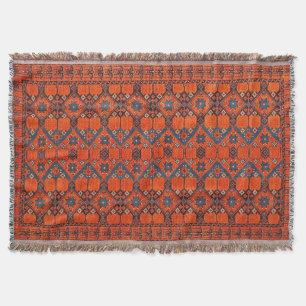 Antique Oriental Turkish Persian Carpet Throw Blanket