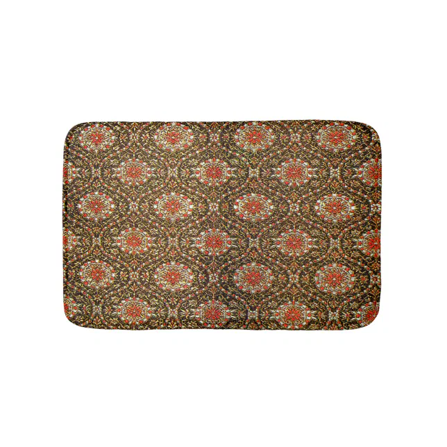 Antique Oriental Turkish Persian Pattern Bath Mat | Zazzle