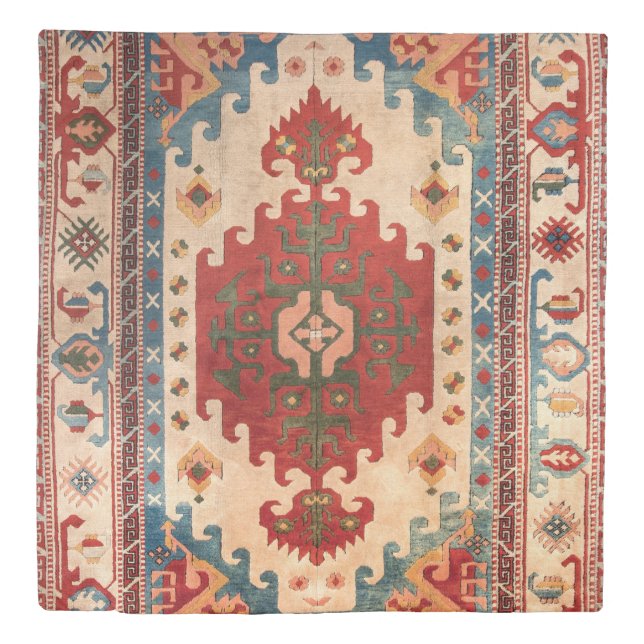 Antique Oriental Turkish Persian Rug  Duvet Cover (Front)