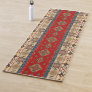 Antique Oriental Turkish Red Ottoman Kilim Rug Yoga Mat