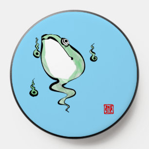 Antique Origin Story Grumpy Frog Japanese Toad PopSocket