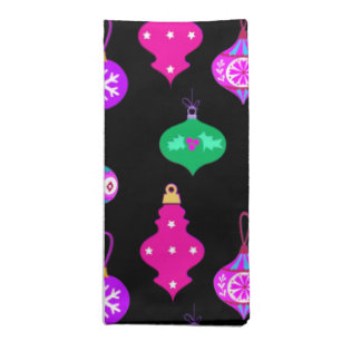 Antique Ornament Pattern in Pink, Teal and Black Cloth Napkin
