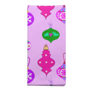 Antique Ornament Pattern in Pink, Teal and Orchid Cloth Napkin