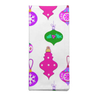 Antique Ornament Pattern in Pink, Violet and Teal Cloth Napkin