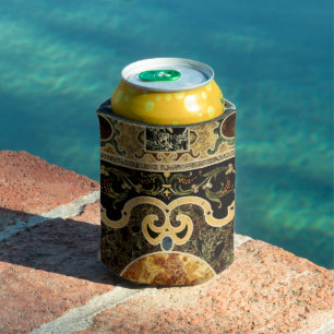 Antique Ornamental Italian Gemstone Pattern Can Cooler