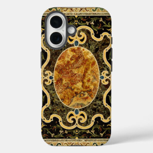 Antique Ornamental Italian Gemstone Pattern iPhone 16 Case