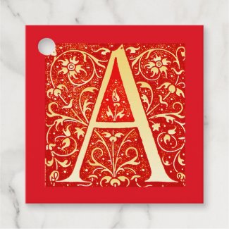 Antique ornamental monogram -  capital A