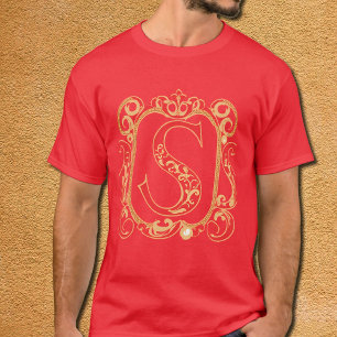 Antique Ornamental Monogram - Capital S T-Shirt
