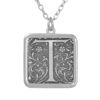 antique ornate monogram - letter T 