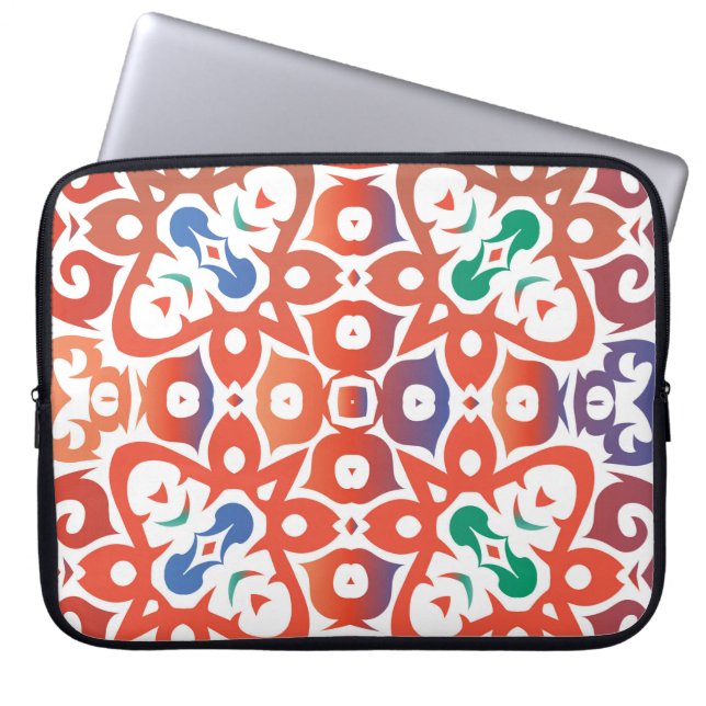 Antique ornate tiles talavera mexico. Hand drawn d Laptop Sleeve (Front)