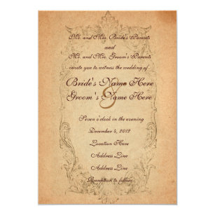 Parchment Paper Invitations | Zazzle