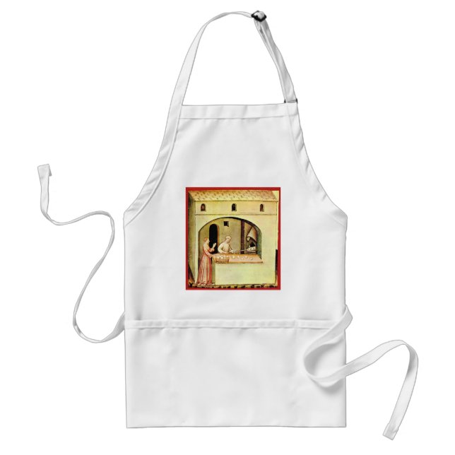 ANTIQUE OVEN  BAKER ,BAKERY BREAD SHOP ADULT APRON (Front)