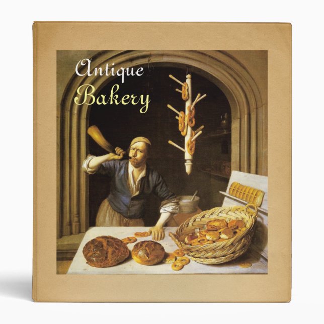 ANTIQUE OVEN  BAKER ,BAKERY BREAD SHOP BINDER (Front)