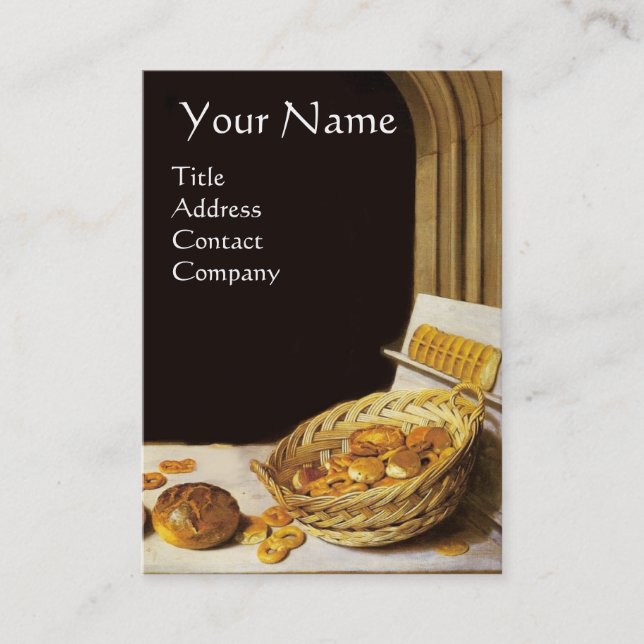 ANTIQUE OVEN  BAKER ,BAKERY BREAD SHOP BUSINESS CARD (Front)