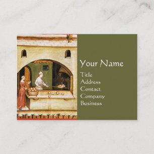 ANTIQUE OVEN BAKER ,BAKERY BREAD SHOP BUSINESS CARD