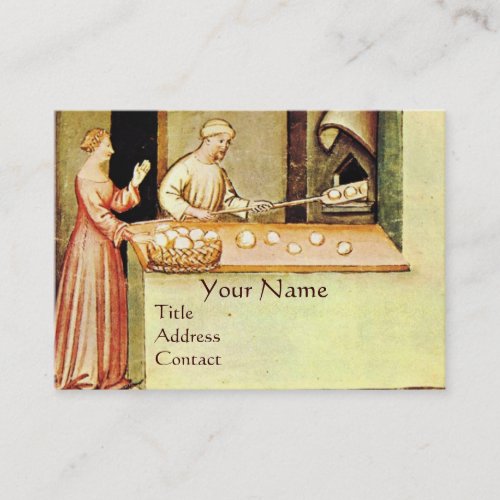 ANTIQUE OVEN  BAKER BAKERY BREAD SHOP BUSINESS CARD