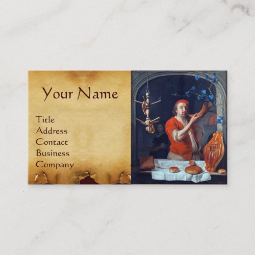 ANTIQUE OVEN  BAKER BAKERY BREAD SHOP BUSINESS CARD