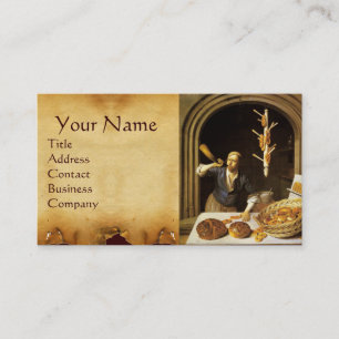 ANTIQUE OVEN  BAKER ,BAKERY BREAD SHOP BUSINESS CARD
