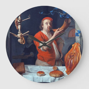 ANTIQUE OVEN BAKER ,BAKERY BREAD SHOP LARGE CLOCK