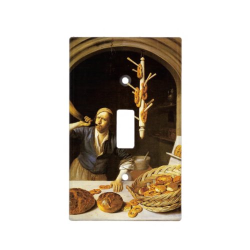 ANTIQUE OVEN  BAKER BAKERY BREAD SHOP LIGHT SWITCH COVER