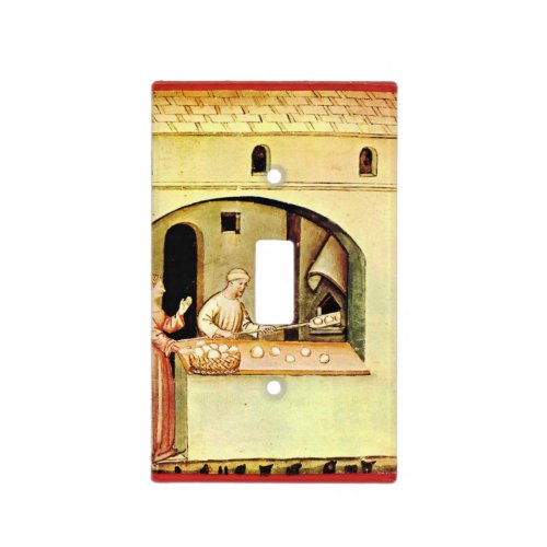 ANTIQUE OVEN  BAKER BAKERY BREAD SHOP LIGHT SWITCH COVER