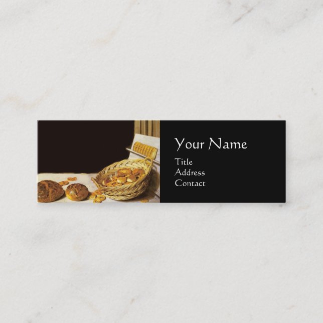 ANTIQUE OVEN  BAKER ,BAKERY BREAD SHOP MINI BUSINESS CARD (Front)