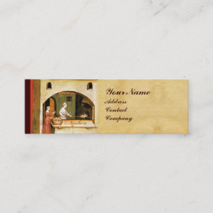 ANTIQUE OVEN BAKER ,BAKERY BREAD SHOP MINI BUSINESS CARD